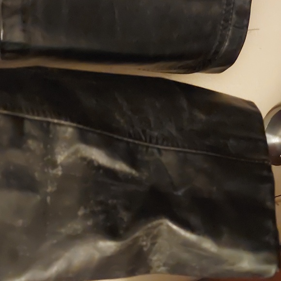 Genuine 100% Black Leather Jacket Size 11/12 - Picture 4 of 10